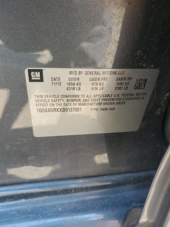 1G6AA5RXXD0137051 2013 Cadillac Ats