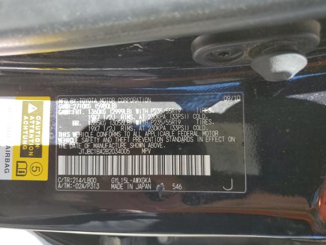 2011 Lexus Rx 450 VIN: JTJBC1BA2B2034005 Lot: 57736364