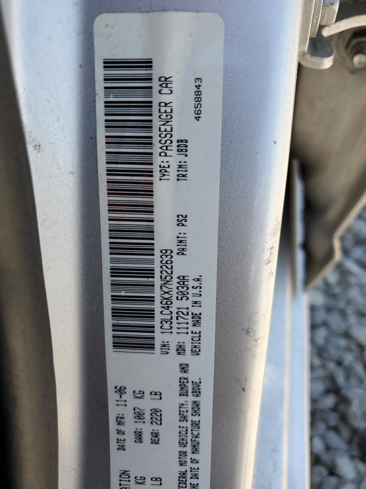 1C3LC46KX7N522639 2007 Chrysler Sebring