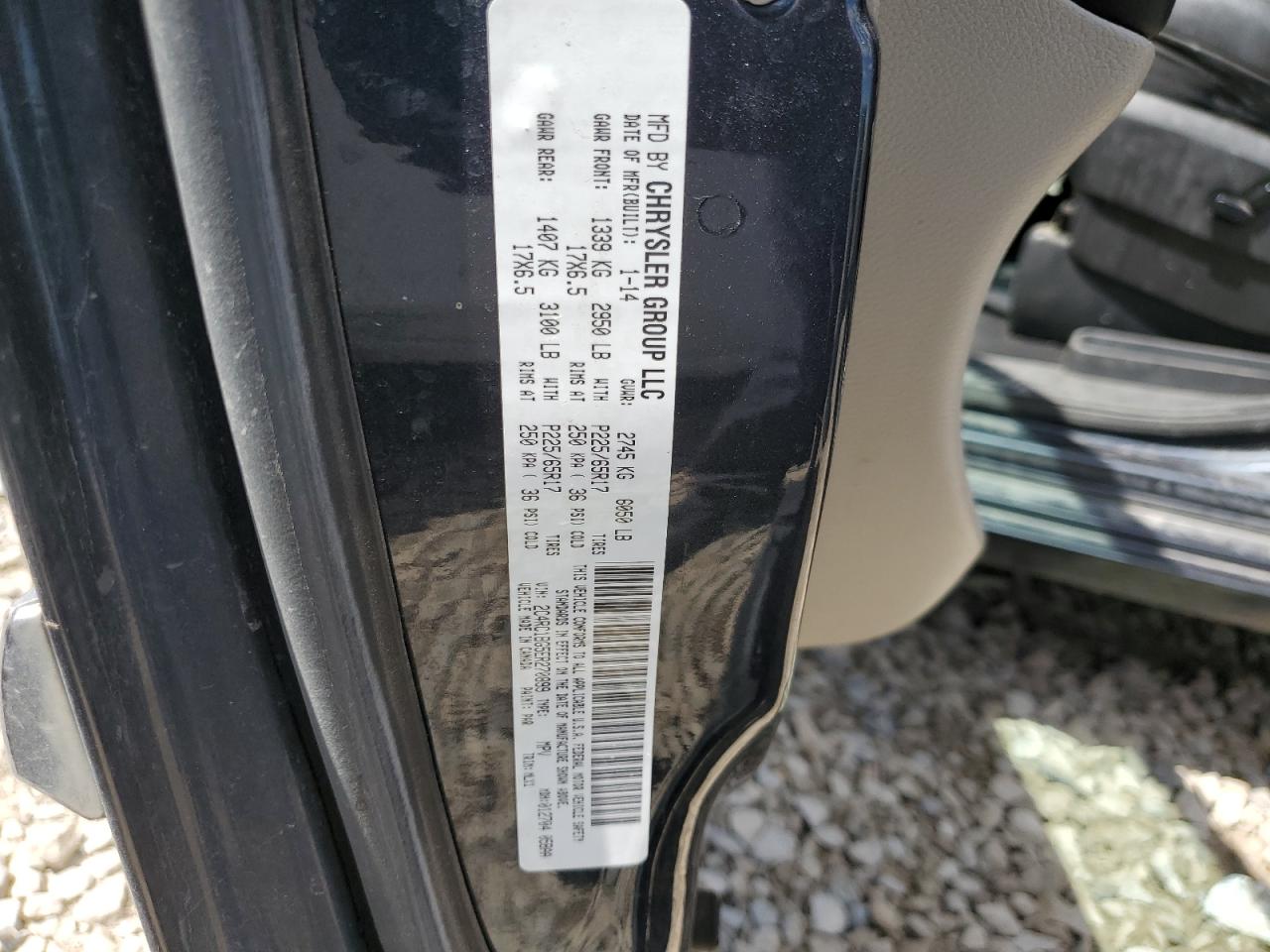 2C4RC1BG5ER270899 2014 Chrysler Town & Country Touring