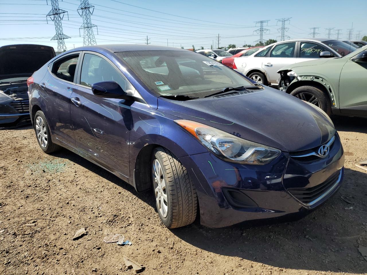 Lot #2616956381 2013 HYUNDAI ELANTRA GL