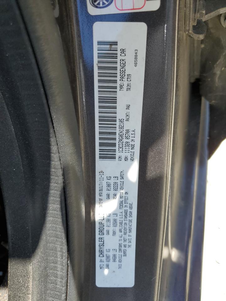 1C3CDZAG0EN182105 2014 Dodge Avenger Se