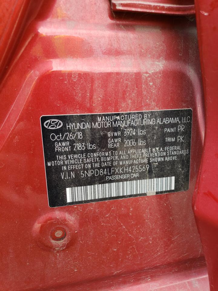 5NPD84LFXKH425569 2019 Hyundai Elantra Sel