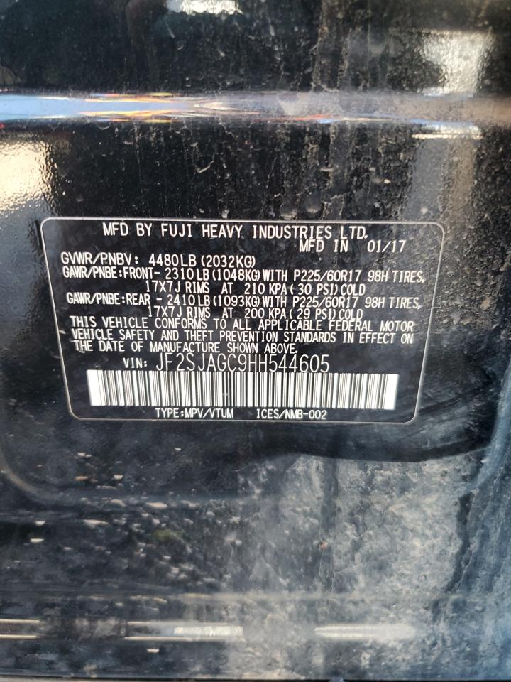 JF2SJAGC9HH544605 2017 Subaru Forester 2.5I Premium