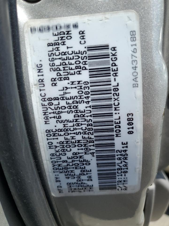 4T1BF28B51U144030 2001 Toyota Avalon Xl