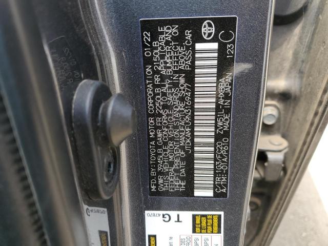 2022 Toyota Prius Night Shade VIN: JTDKAMFU9N3169477 Lot: 58307474