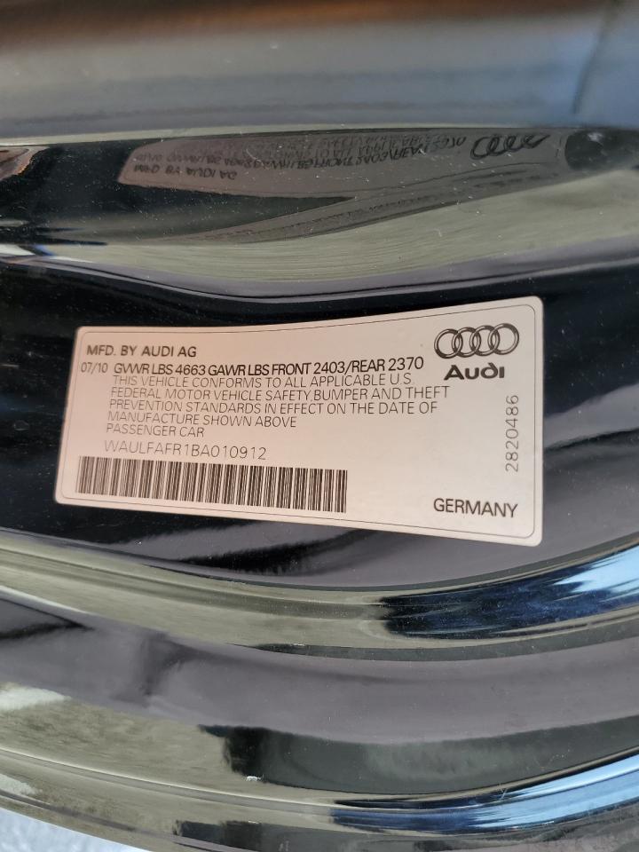 WAULFAFR1BA010912 2011 Audi A5 Premium Plus