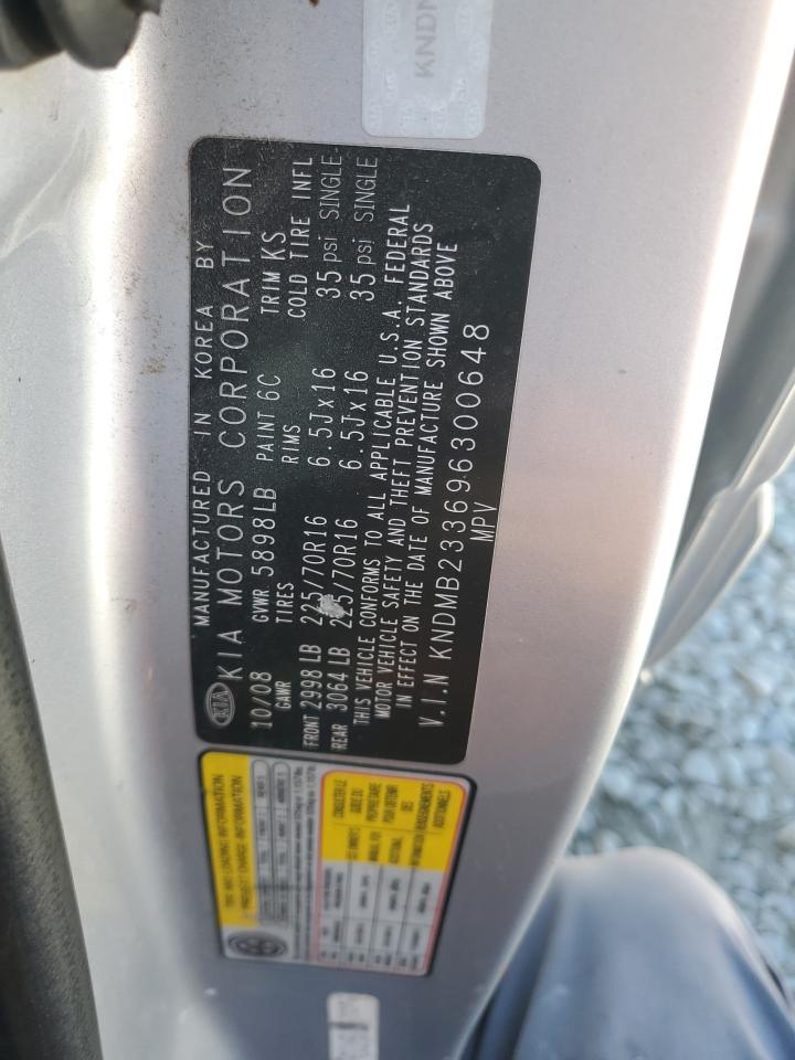 KNDMB233696300648 2009 Kia Sedona Ex