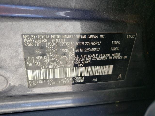 VIN 2T3P1RFV5MC246595 2021 Toyota RAV4, Xle no.13