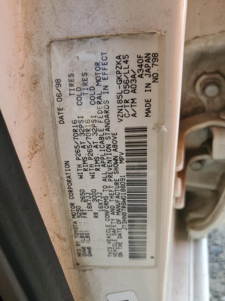 JT3HN87R6W0188091 1998 Toyota 4Runner Limited
