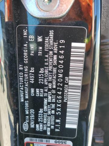 2021 Kia K5 Gt Line VIN: 5XXG64J20MG046419 Lot: 57435954