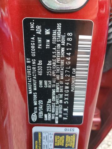 2020 KIA OPTIMA SX - 5XXGW4L27LG441788