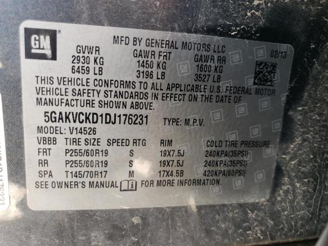 VIN 5GAKVCKD1DJ176231 2013 Buick Enclave no.14