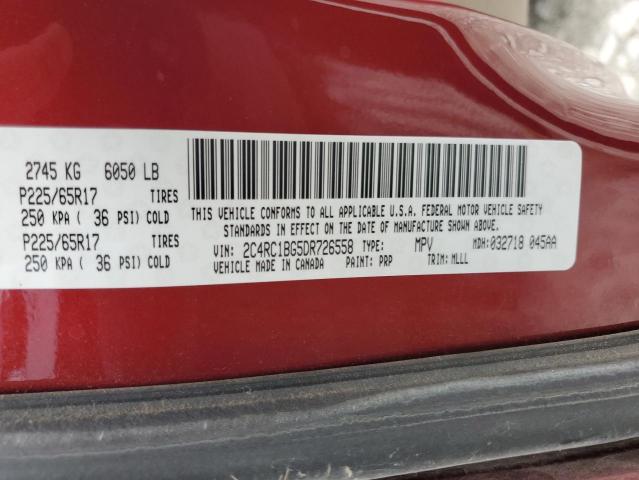 2013 Chrysler Town & Country Touring VIN: 2C4RC1BG5DR726558 Lot: 60957514