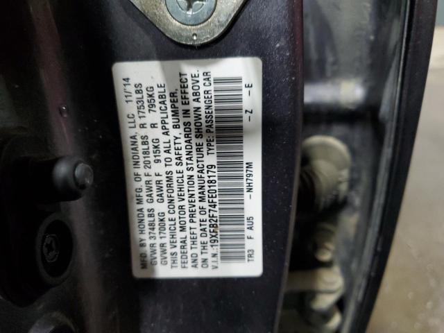 2015 HONDA CIVIC SE 19XFB2F74FE018179