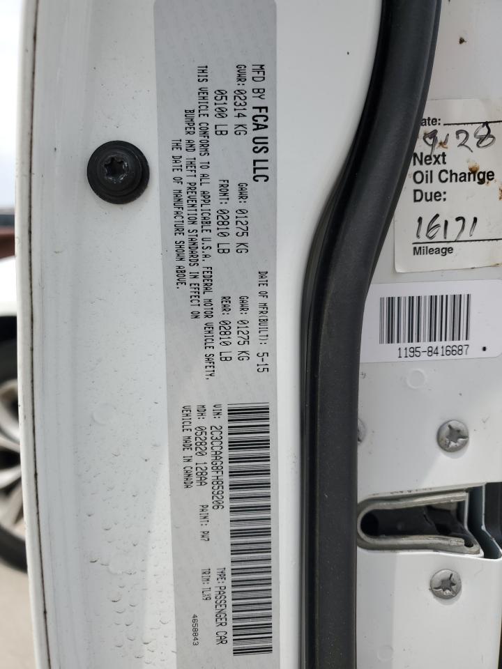 2C3CCAAG8FH859206 2015 Chrysler 300 Limited