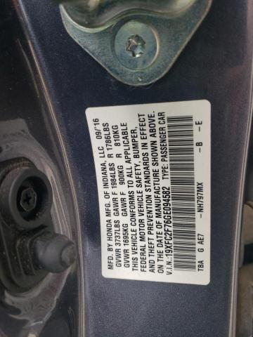 19XFC2F76GE094582 2016 HONDA CIVIC - Image 12