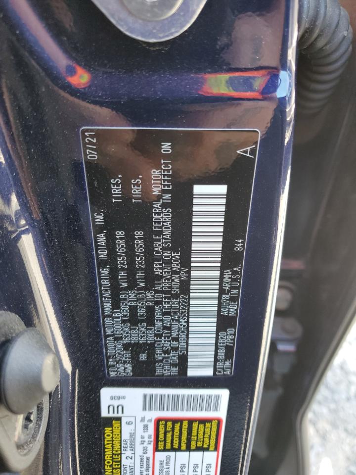 5TDHBRCH5MS532222 2021 Toyota Highlander Hybrid Xle