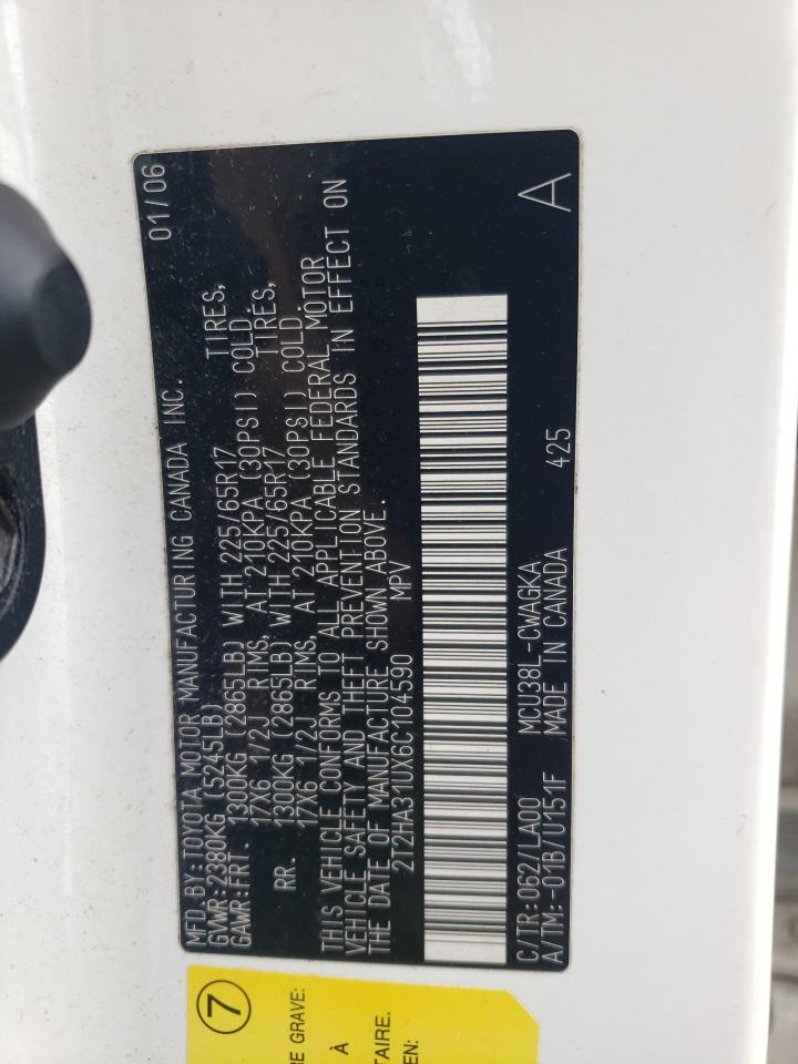 2T2HA31UX6C104590 2006 Lexus Rx 330