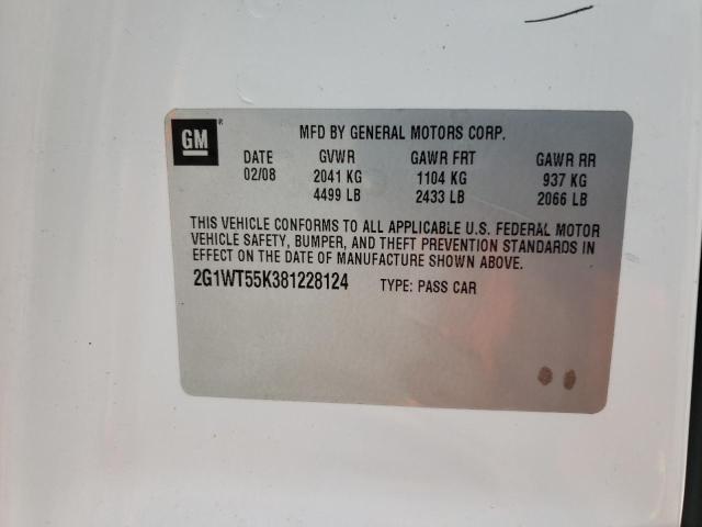 2008 Chevrolet Impala Lt VIN: 2G1WT55K381228124 Lot: 58908154