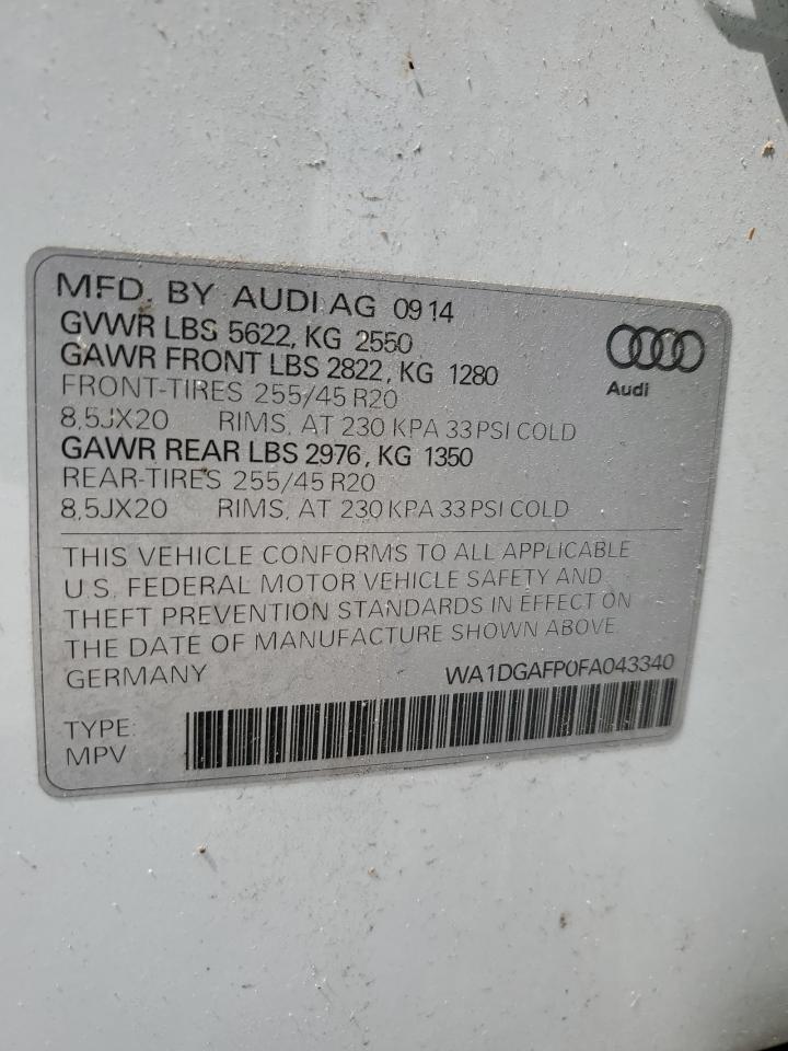 WA1DGAFP0FA043340 2015 Audi Q5 Premium Plus