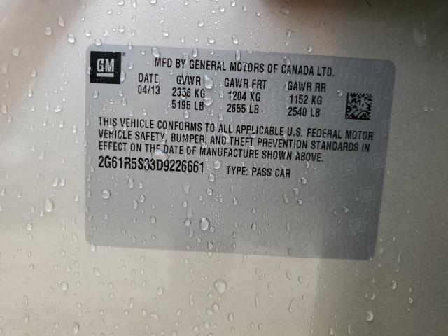 2013 Cadillac Xts Luxury Collection VIN: 2G61R5S33D9226661 Lot: 57128784