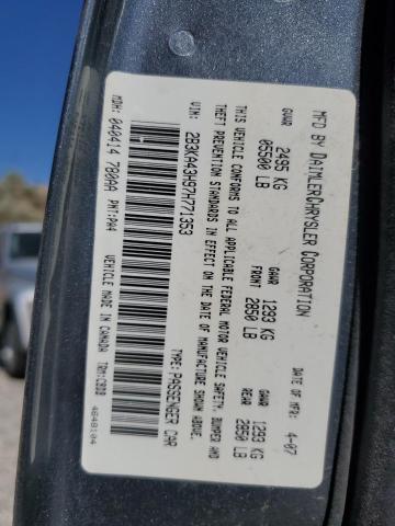 2007 Dodge Charger Se VIN: 2B3KA43H97H771353 Lot: 58770594