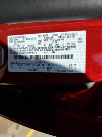 2022 Ford Escape Se VIN: 1FMCU9G63NUB99010 Lot: 58685844