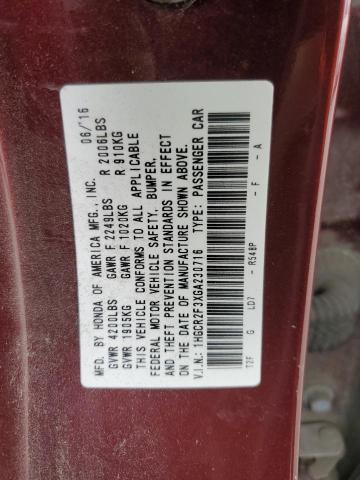 2016 HONDA ACCORD LX - 1HGCR2F3XGA230716