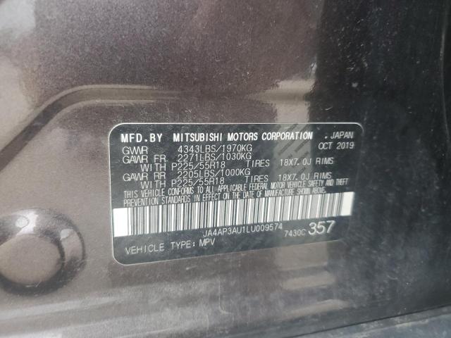 2020 Mitsubishi Outlander Sport Es VIN: JA4AP3AU1LU009574 Lot: 57405144