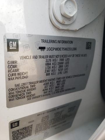 2021 Chevrolet Silverado C1500 Rst VIN: 1GCPWDET5MZ201286 Lot: 57845144