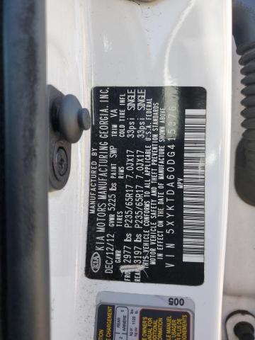 2013 Kia Sorento Lx VIN: 5XYKTDA60DG415376 Lot: 59575724