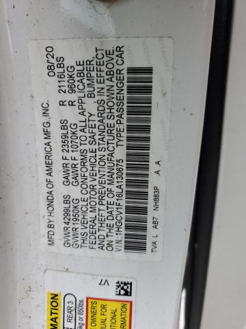 1HGCV1F16LA130675 2020 HONDA ACCORD - Image 13