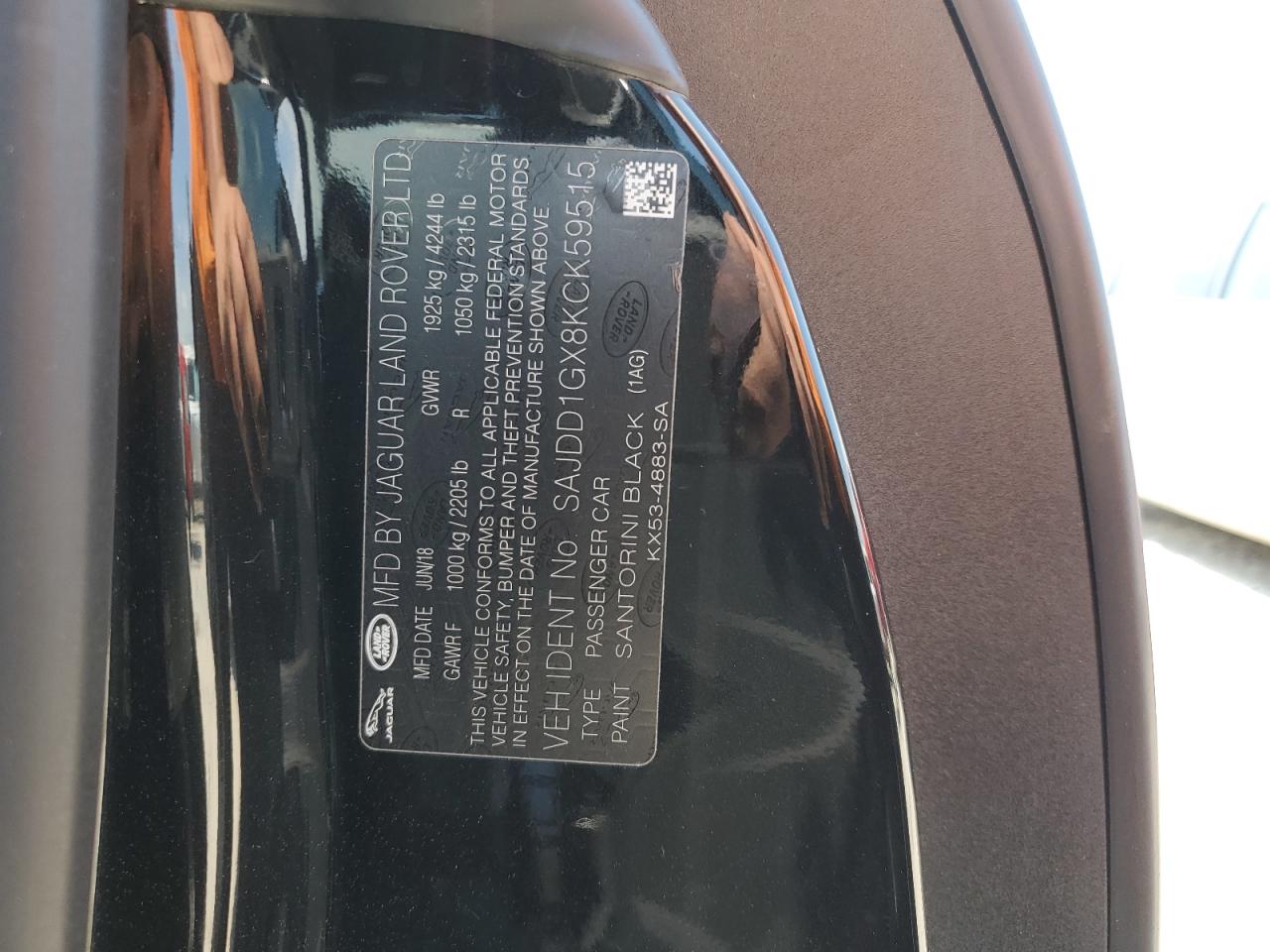 SAJDD1GX8KCK59515 2019 Jaguar F-Type