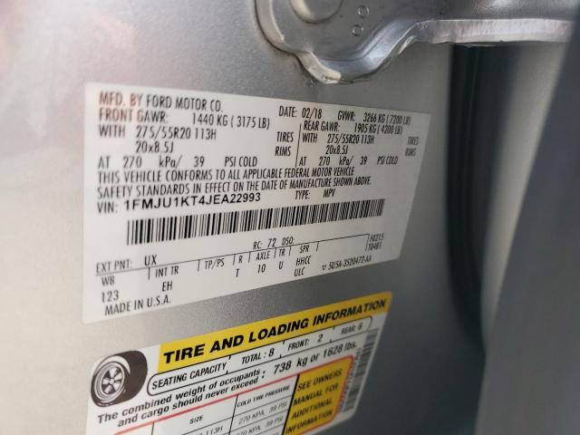 2018 Ford Expedition Limited VIN: 1FMJU1KT4JEA22993 Lot: 57358944