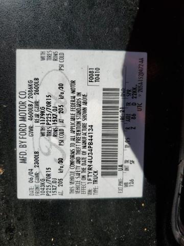 2004 Ford Ranger Super Cab VIN: 1FTYR14U34PB44134 Lot: 59323414