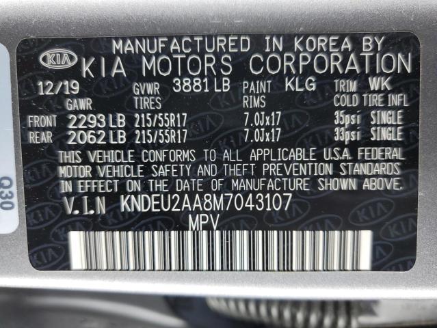 2021 Kia Seltos S VIN: KNDEU2AA8M7043107 Lot: 58230544