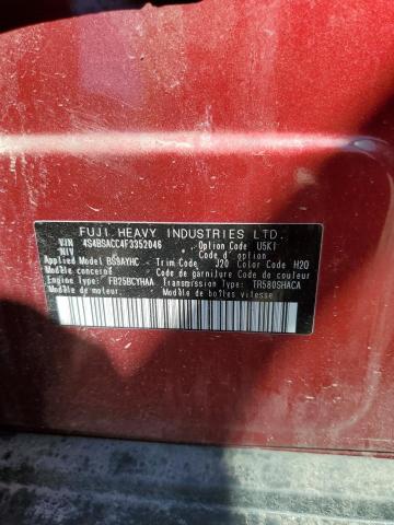 2015 Subaru Outback 2.5I Premium VIN: 4S4BSACC4F3352046 Lot: 57769964