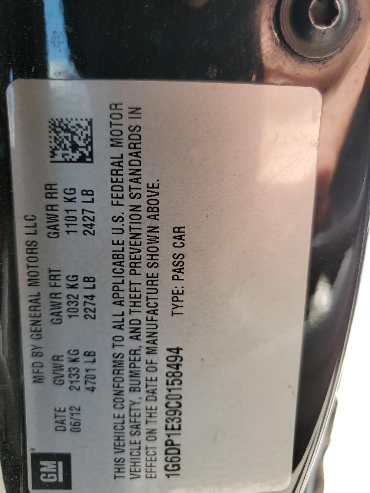 1G6DP1E39C0158494 2012 Cadillac Cts Premium Collection