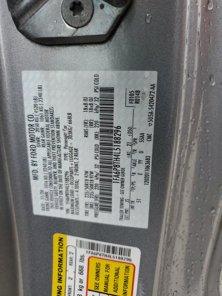 1FA6P8TH4L5188296 2020 Ford Mustang