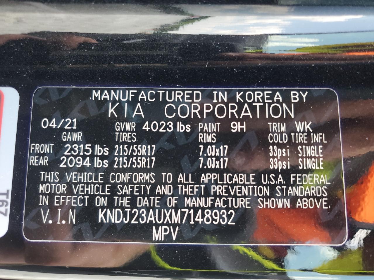 KNDJ23AUXM7148932 2021 Kia Soul Lx