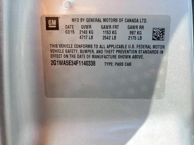 2015 Chevrolet Impala Limited Ls VIN: 2G1WA5E34F1140338 Lot: 58666674