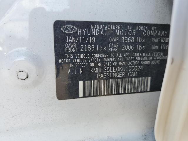 2019 HYUNDAI ELANTRA GT - KMHH35LE0KU100024