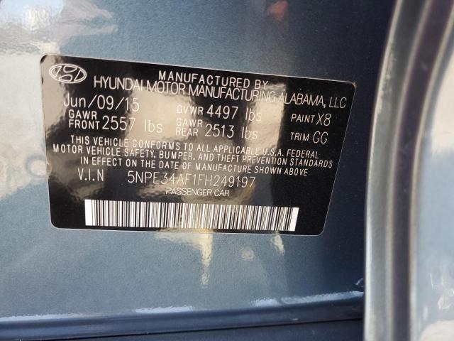 2015 Hyundai Sonata Sport VIN: 5NPE34AF1FH249197 Lot: 60531174