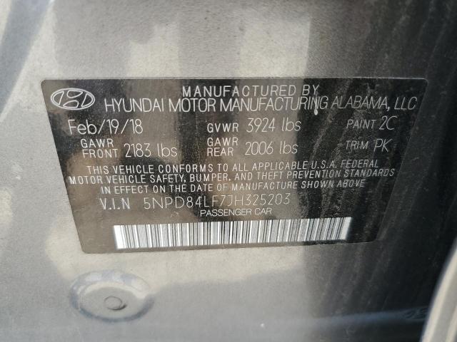 5NPD84LF7JH325203 2018 HYUNDAI ELANTRA - Image 12