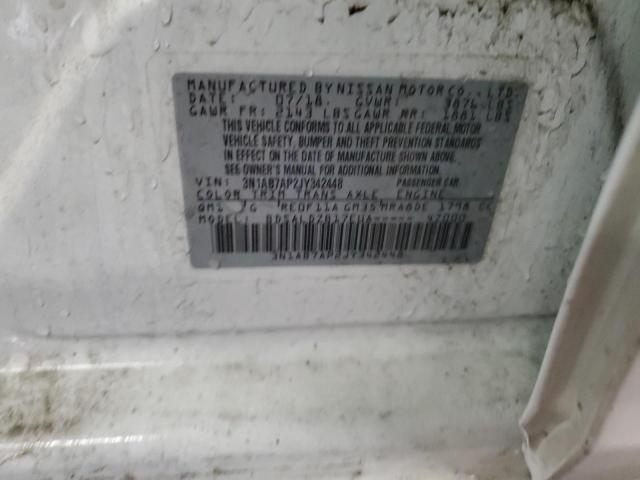 2018 Nissan Sentra S VIN: 3N1AB7AP2JY342448 Lot: 58637944