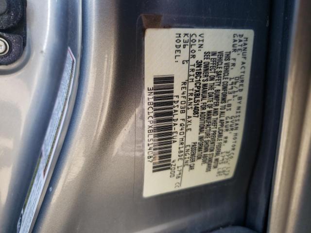 2011 Nissan Versa S VIN: 3N1BC1CPXBL514087 Lot: 58171714