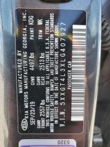 2020 Kia Optima Lx VIN: 5XXGT4L3XLG407927 Lot: 56863934