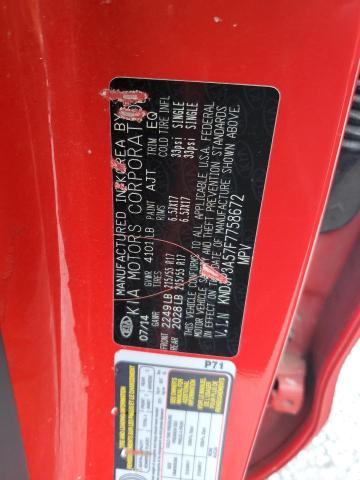 2015 Kia Soul + VIN: KNDJP3A57F7758672 Lot: 56393644