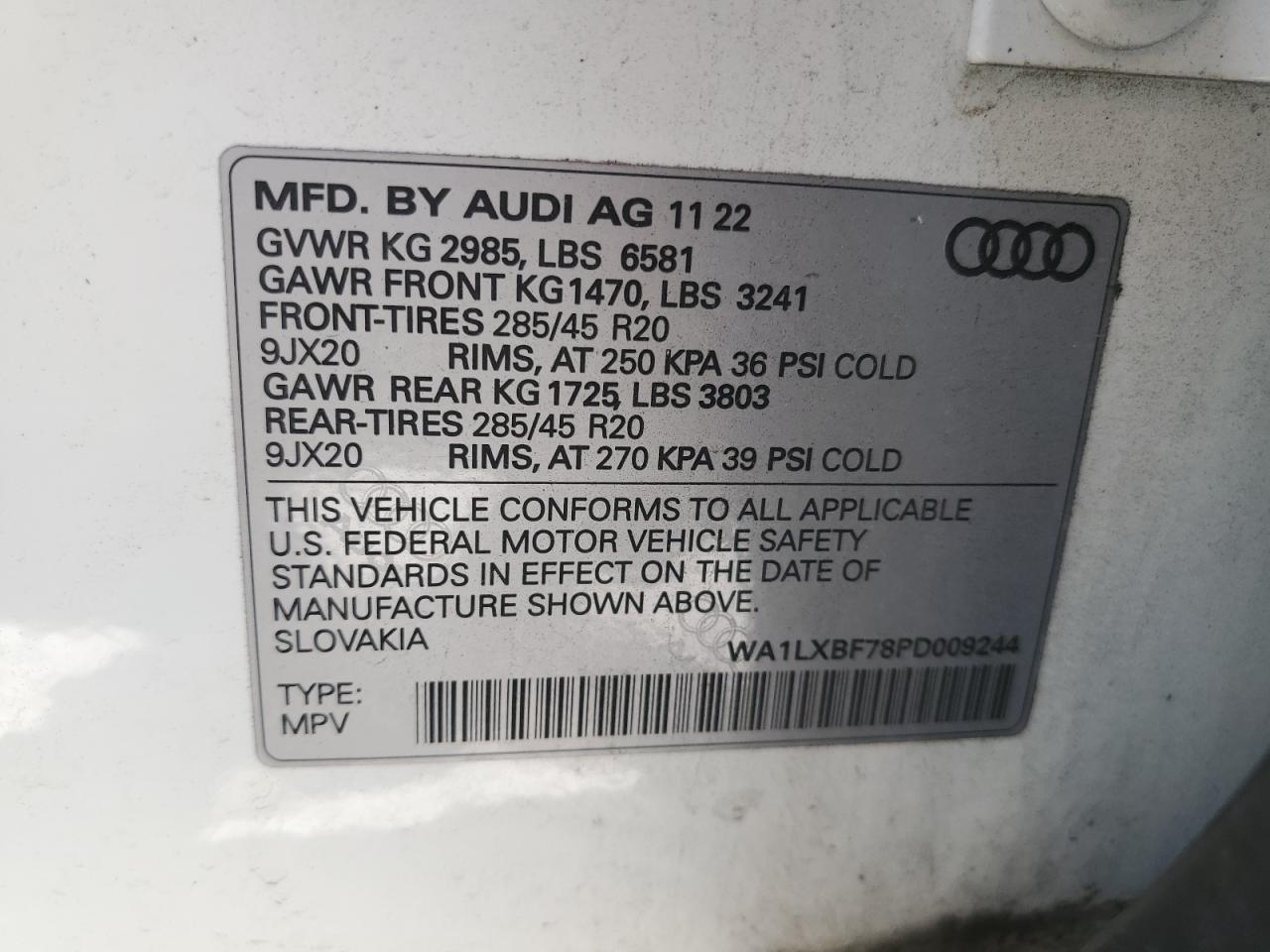 WA1LXBF78PD009244 2023 Audi Q7 Premium Plus